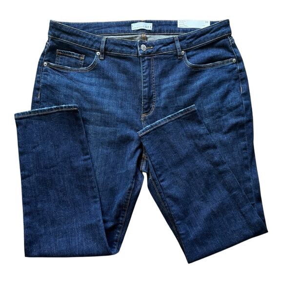 Loft Women's The Curvy Skinny Fit Mid Rise Jeans Regular Size32/14 Stretch‎ - Picture 3 of 12